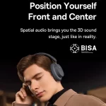 Baseus Bowie D05 Wireless Headphone 3D Spatial Audio Earphone Bluetooth 5.3 Headset 40mm Driver Foldable Over Ear Headphone 70H - AliExpress 44 - Image 2