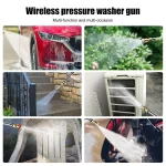 60BAR Wireless High Pressure Car Wash Water Gun Car Washer Self Priming Sustain 300W For Auto Home Garden Cleaning Car Washing - AliExpress 34 - Image 6