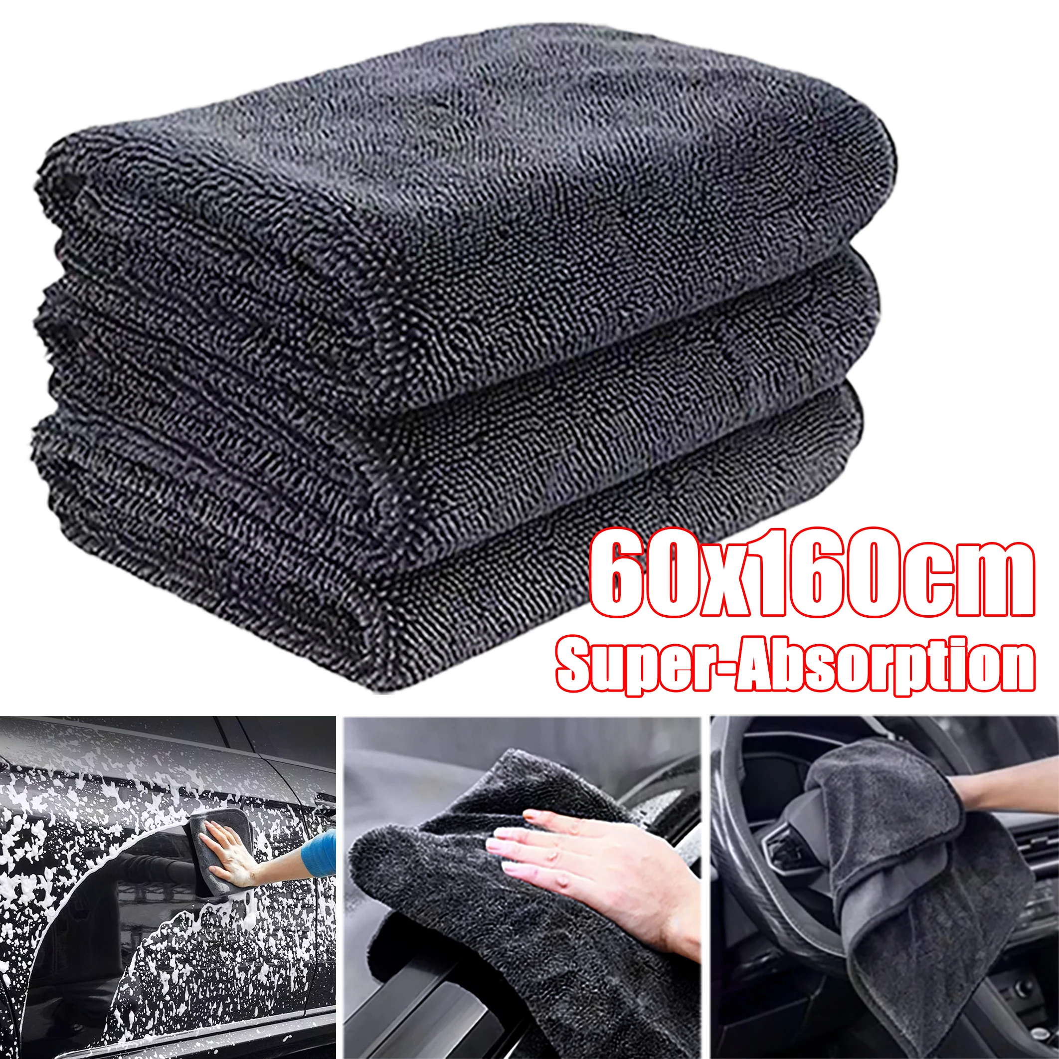 S2d76d20c066a42cf81e7e65a34c28ea9l.webp Microfiber Towels Car Vehicle Wash Cloth Auto Cleaning Drying Towel Ultra Fine Fiber Absorbent Car Window Glass Wash Towel - AliExpress 34 - Image 1