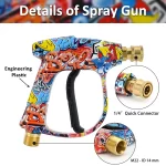 Pressure Washer Water Gun Kit for Car Cleaning Hose Connector For Karcher Nilfisk Parkside Bosch Quick Connector Nozzles - AliExpress 34 - Image 3