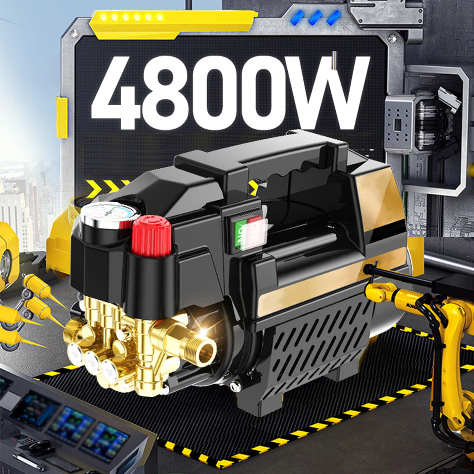 S488fc03d339741ee9731f83fdeb2f6116.webp High Pressure Car Washer Electric Pressure Washer High Power Washer for Floor Driveways Cleaning 7/10/15m Tube Car Wash Machine - AliExpress 34 - Image 1