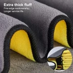 Car Wash Towels Cleaning Cloth Absorbent Dry Cloth General Purpose Microfiber Towel Thickened Yellow 30/40/60cm - AliExpress 34 - Image 5