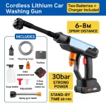 Cordless High Pressure Washer Gun 800W Lithium Battery Car Wash Machine Portable Cleaning Tool For Garden Watering/Floor Washing - AliExpress 34