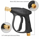High Pressure Water Gun – M22-14 & M22-15 & 3/8 quick plug  All Copper Spool 4350PSI Multifunctional Home Car Wash Cleaning Gun - AliExpress 34 - Image 3