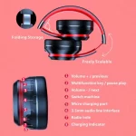 Lenovo HD200 Bluetooth Earphones Over-ear Foldable Computer Wireless Headphones Noise Cancellation HIFI Stereo Gaming Headset - AliExpress 44 - Image 6