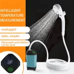 Outdoor car washing tool Field site dormitory simple electric shower dormitory rural household portable shower gun - AliExpress 34