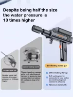 High-pressure water gun for car washing machines, powerful cleaning tool for household electric lithium batteries - AliExpress 34 - Image 4