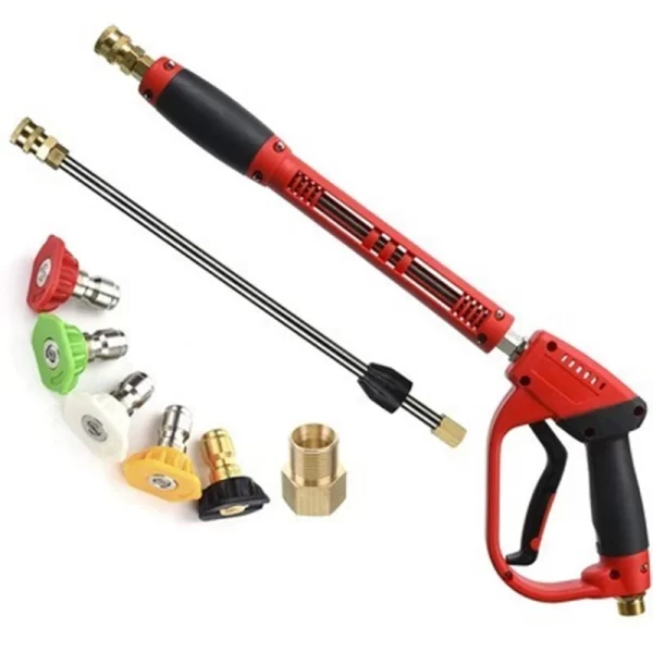 Pure copper high-pressure water gun for car washing, water gun cleaning machine, movable quick insertion cleaning gun - AliExpress 34
