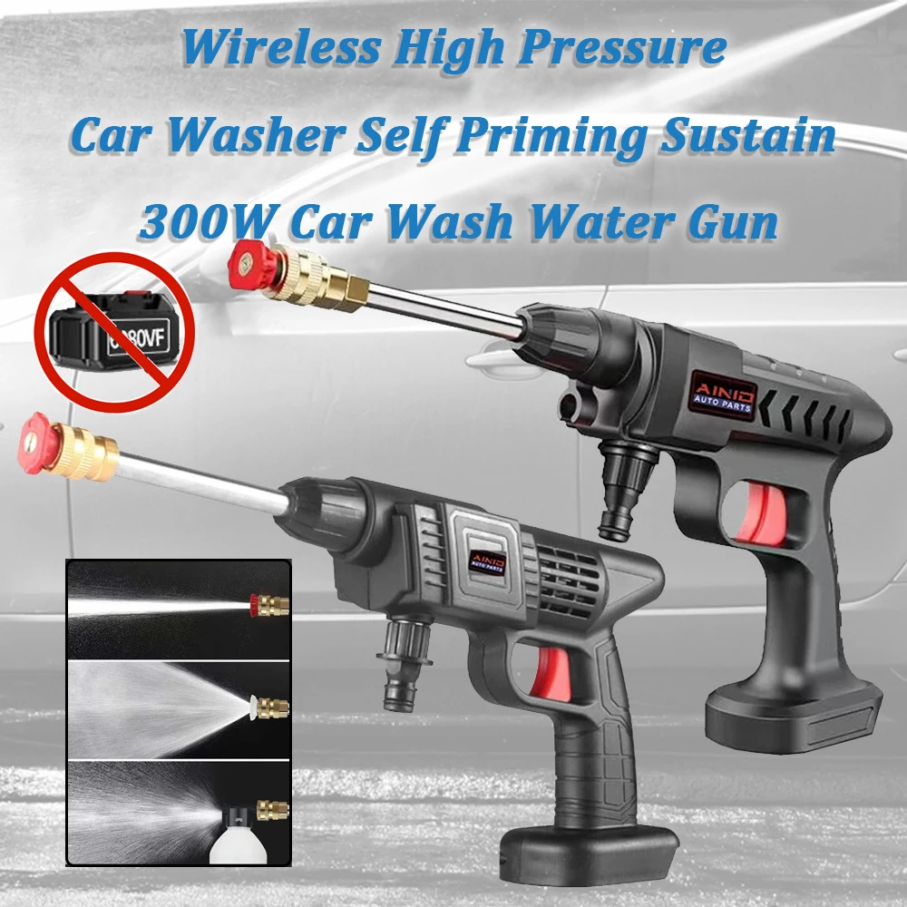 Se03043c31dd84c1b8649f41e8c171536R.webp 60BAR Wireless High Pressure Car Wash Water Gun Car Washer Self Priming Sustain 300W For Auto Home Garden Cleaning Car Washing - AliExpress 34 - Image 1