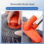 Car Washer Mop Foam Wash Brush Double Brush Head Roof Window Cleaning Maintenance Three-Section Telescopic Mop Car Accessories - AliExpress 34 - Image 4