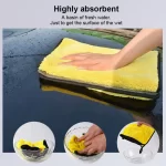 Car Wash Towels Cleaning Cloth Absorbent Dry Cloth General Purpose Microfiber Towel Thickened Yellow 30/40/60cm - AliExpress 34 - Image 4