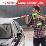 EAFC 60Bar Cordless Pressure Washer  Machiner Car Garden Cleaning Spray Gun Home Tool for Auto Detailing YardPatio Camping Gear - AliExpress 34 - Image 2